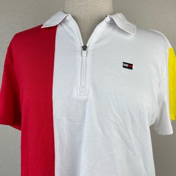 NWOT Tommy Hilfiger Sport Quarter Zip Polo Top Size L - Picture 2 of 7